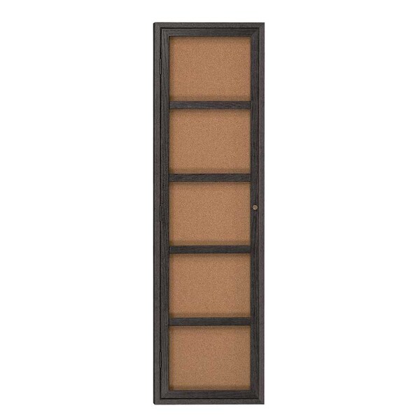 Sliding Door Indoor Enclosed Corkboard, 6